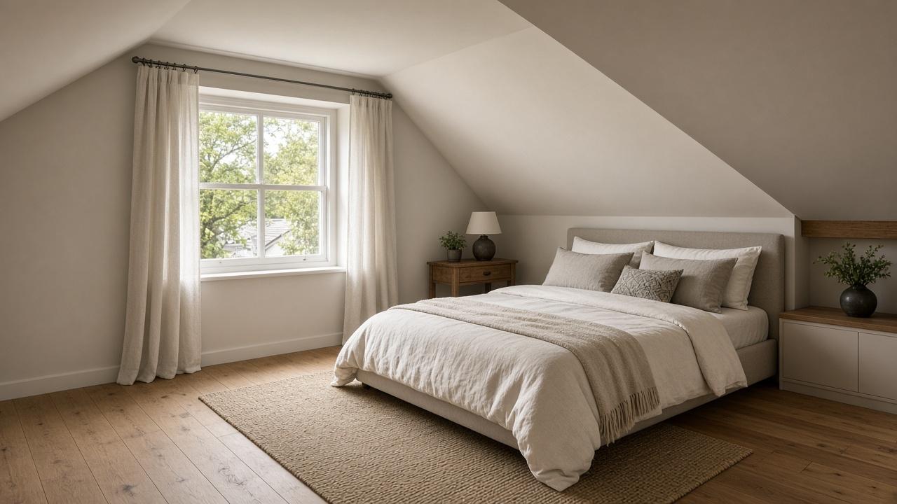 Placeholder photo of the finished loft bedroom