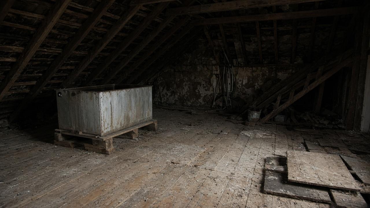 Placeholder photo of an unfinished loft before conversion