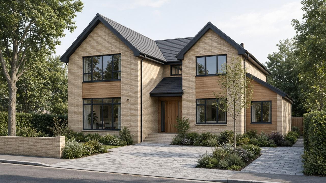 Placeholder photo of the completed new-build house