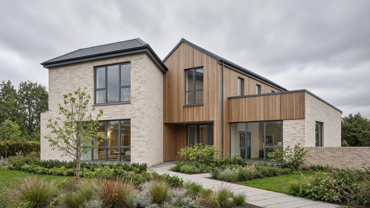 Placeholder photo of a four-bedroom new-build house