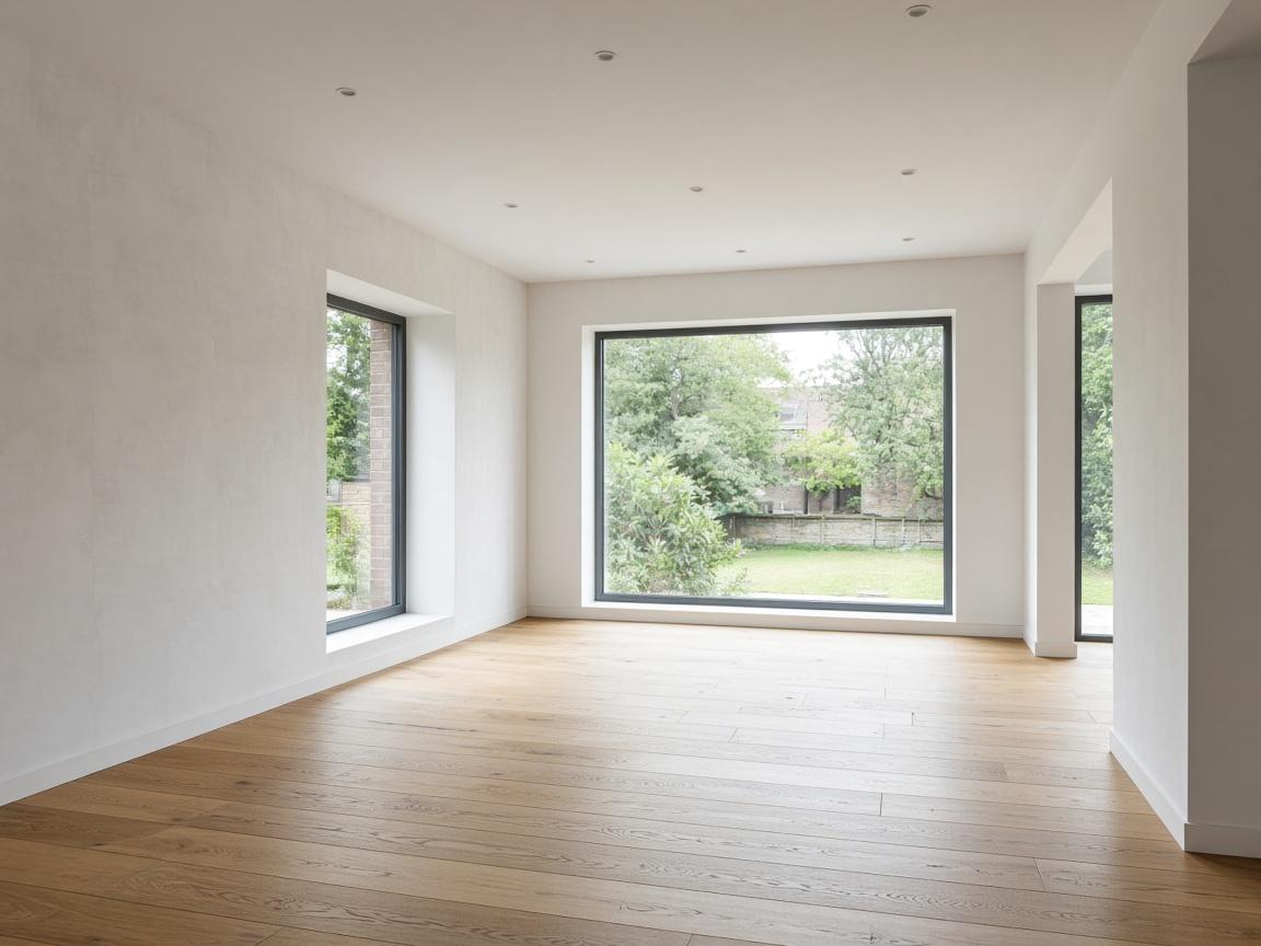 Placeholder photo of an unfurnished new-build living room