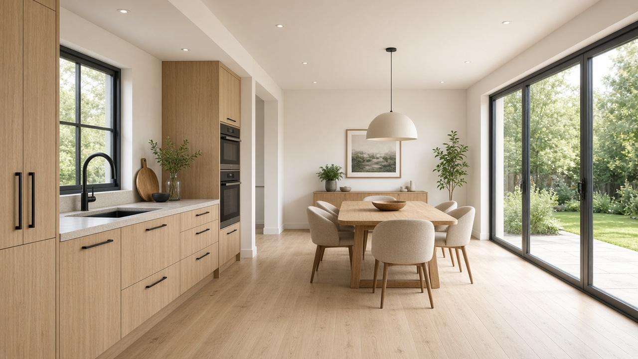Placeholder photo of the finished kitchen diner