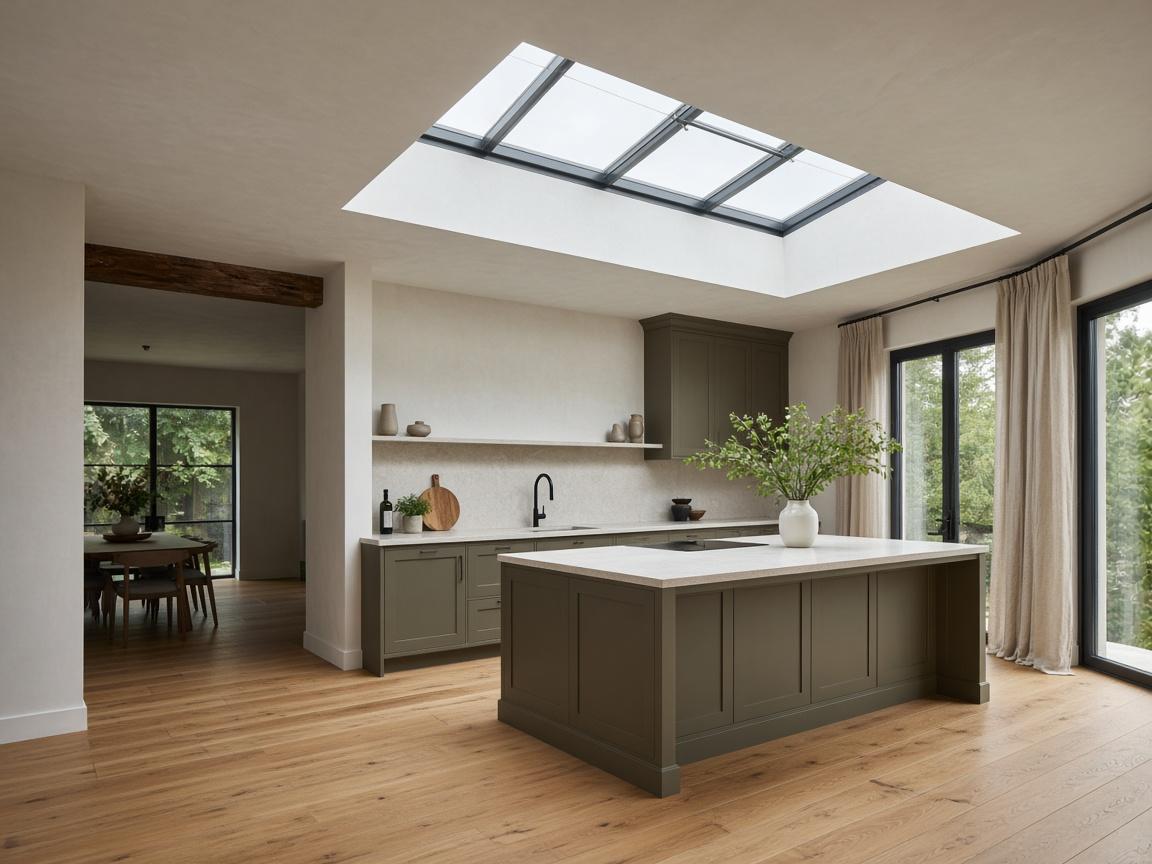 Placeholder photo of a roof light over a kitchen island